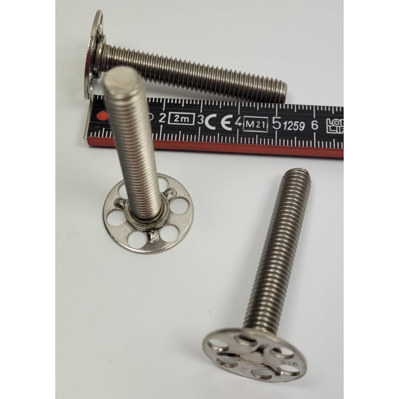 Stainless steel fasteners, male threaded stud M8x50
