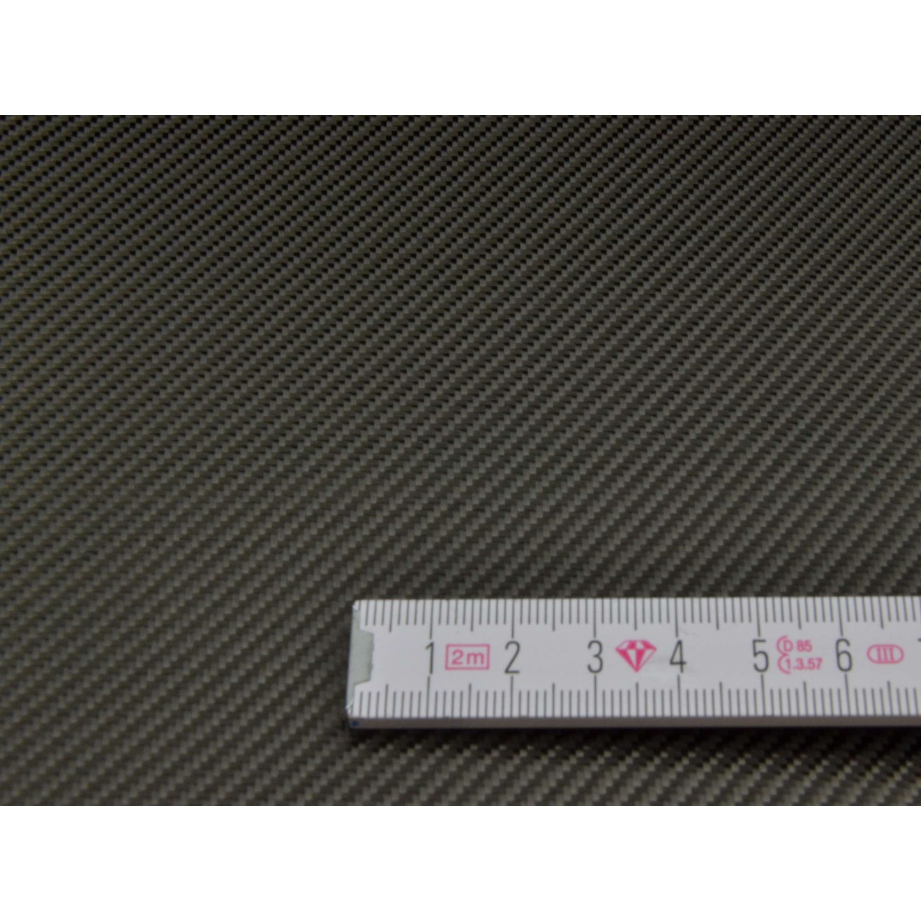 1K Tejido de fibra de carbono 150g/m², sarga 2/2