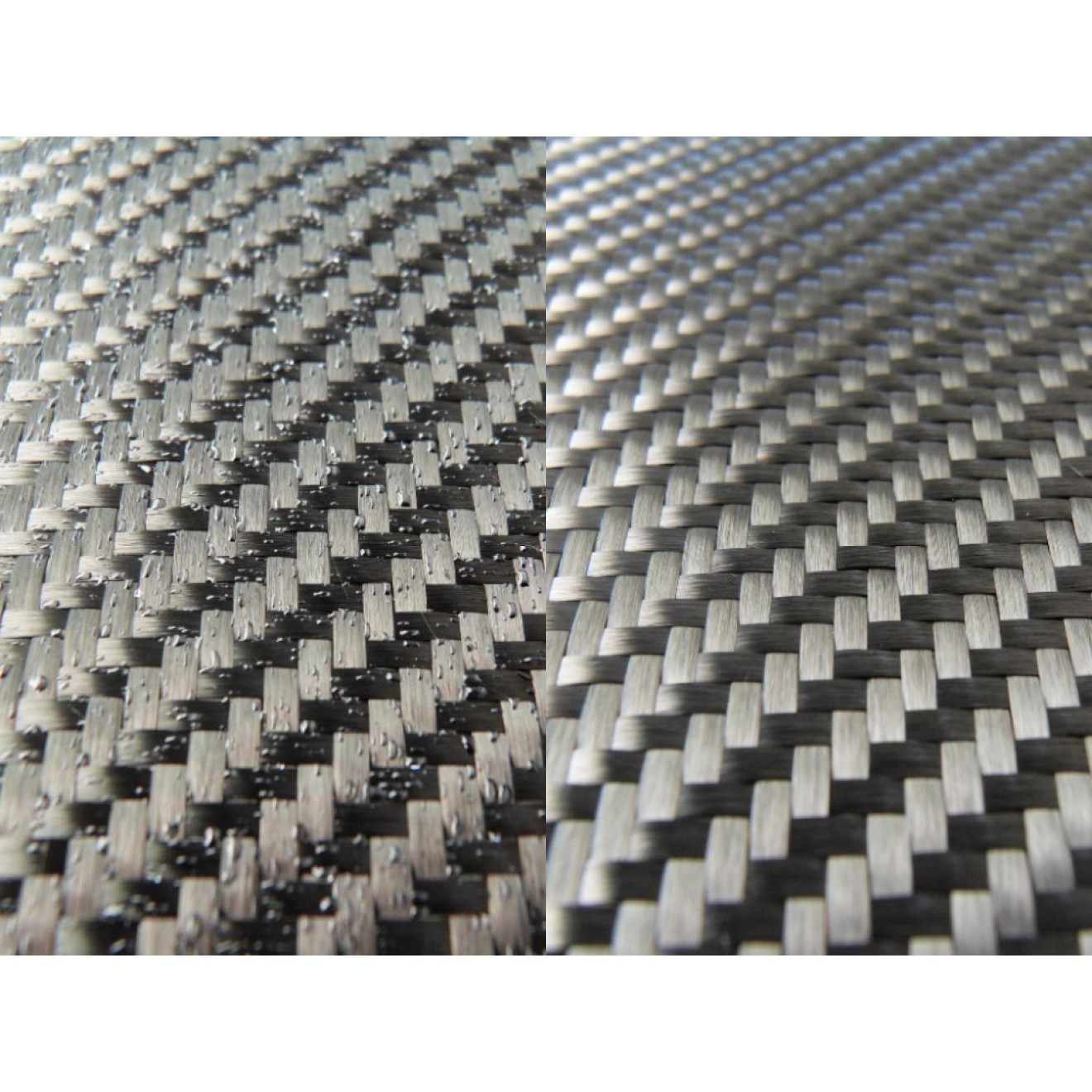 Woven carbon fiber fabric 3K 245g/m², EP-Powdered, width 100cm