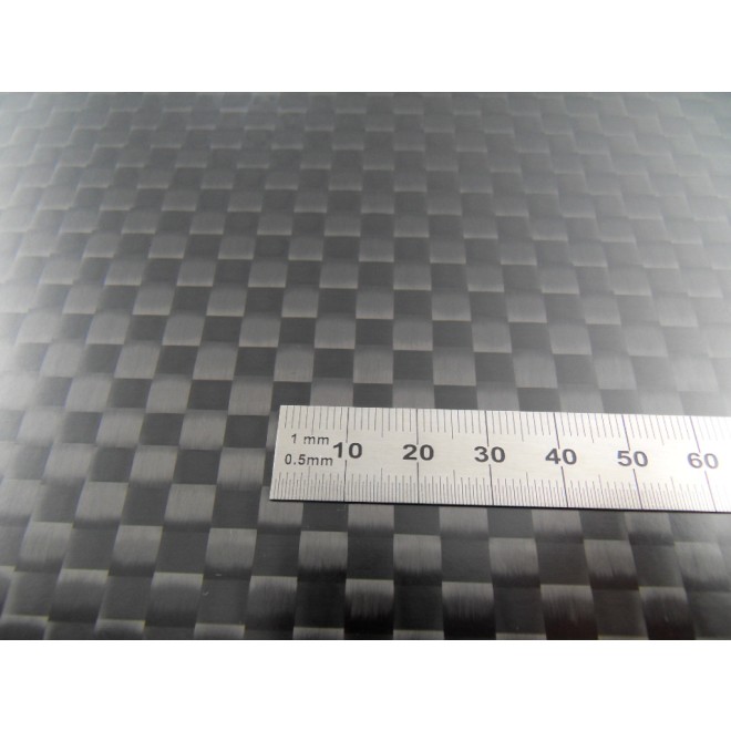 Carbon Fiber/Epoxy Sheet 600x480mm, surface matt finish, thickness 2mm