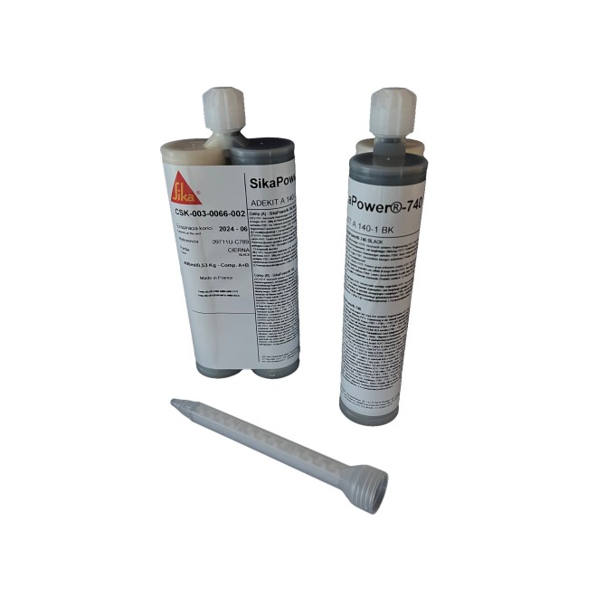 SikaPower®-740 black (ADEKIT A 140-1 negro, H9940-1) 400ml-Cartuchos