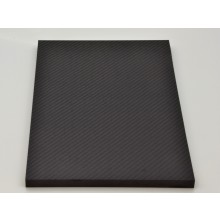 CFK-Platte 970x630x12mm, Oberfläche strukturiert aus 3K-Gewebe