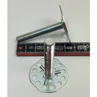 Mild steel fasteners, male threaded stud M8x50
