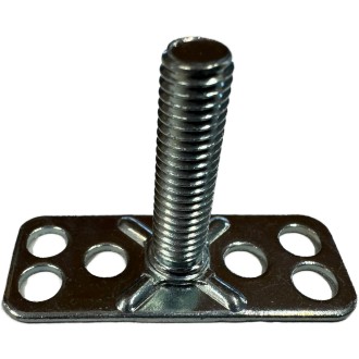 Mild steel fasteners, male threaded stud M6x25